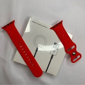 💀Skull band for Apple Watch 38/40/41mm and magnetic charging cable